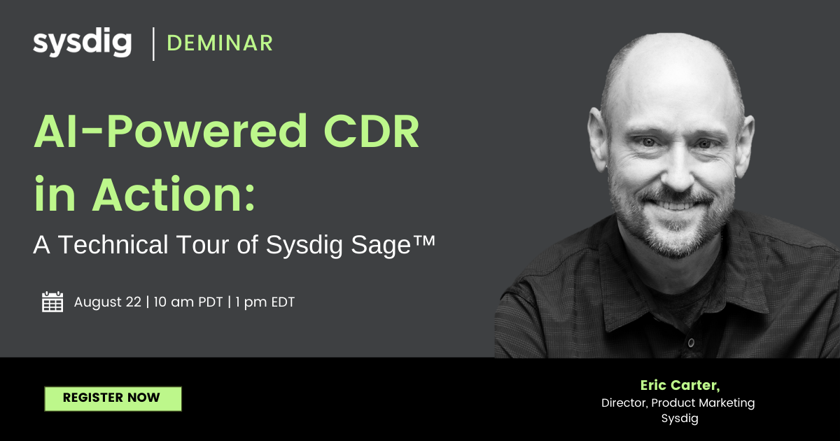 AI-Powered CDR in Action: A Technical Tour of Sysdig Sage™